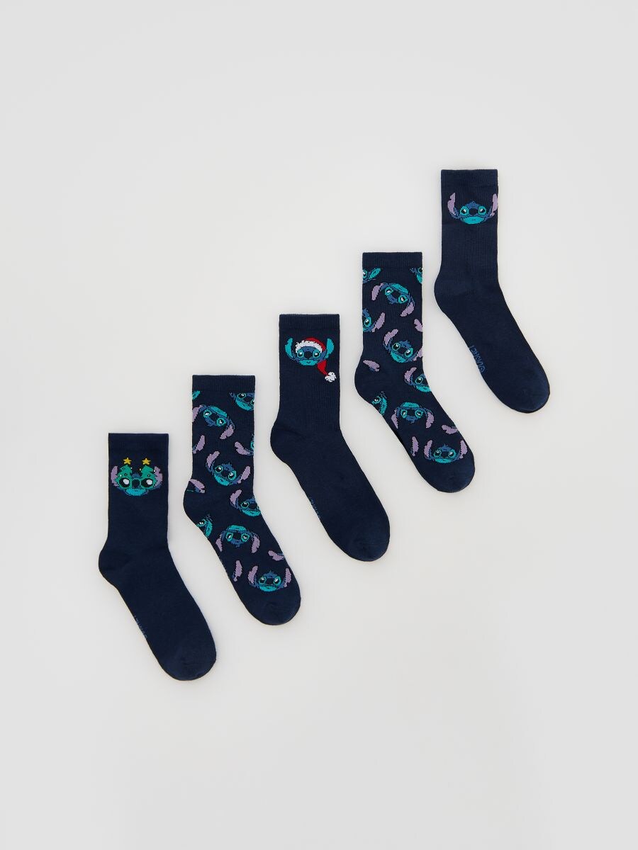 Lilo & Stitch socks 5 pack - navy - RESERVED
