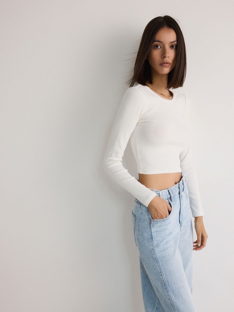 LADIES` T-SHIRT - white - RESERVED