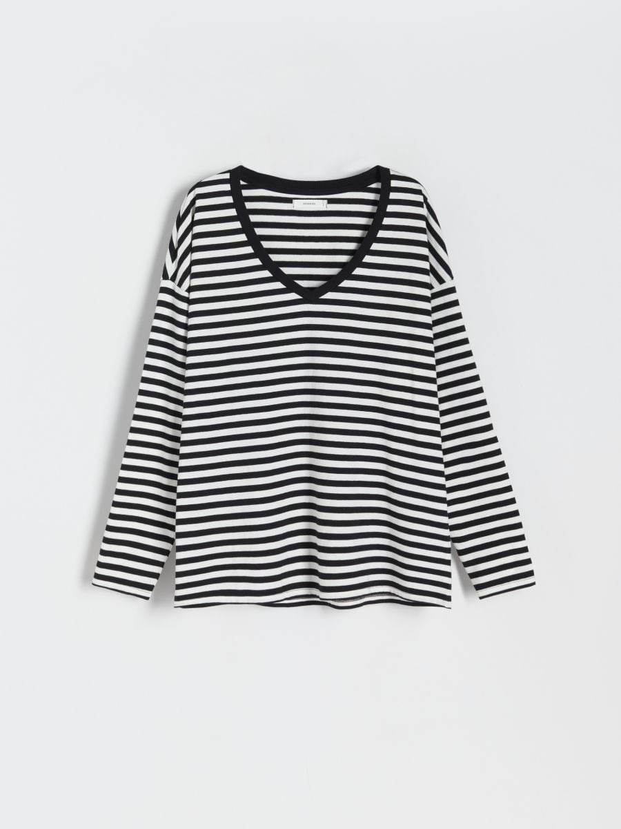 Langarmshirt im Regular-Fit - bunt - RESERVED - 3