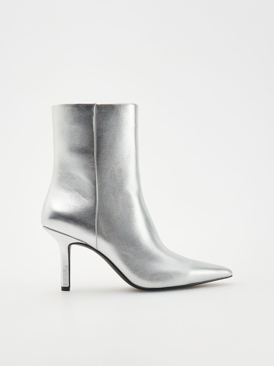LADIES` ANKLE BOOTS - sølv - RESERVED