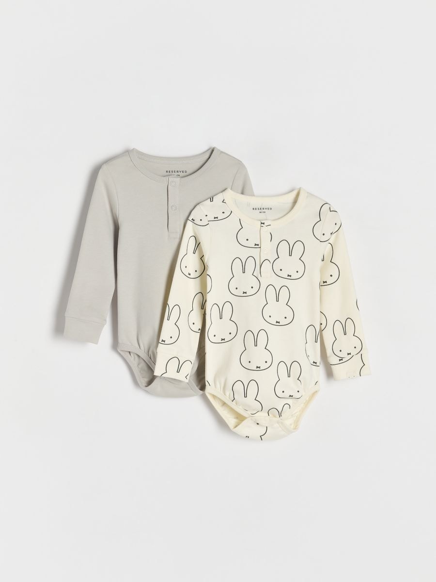 Miffy bodysuits 2 pack - cream - RESERVED