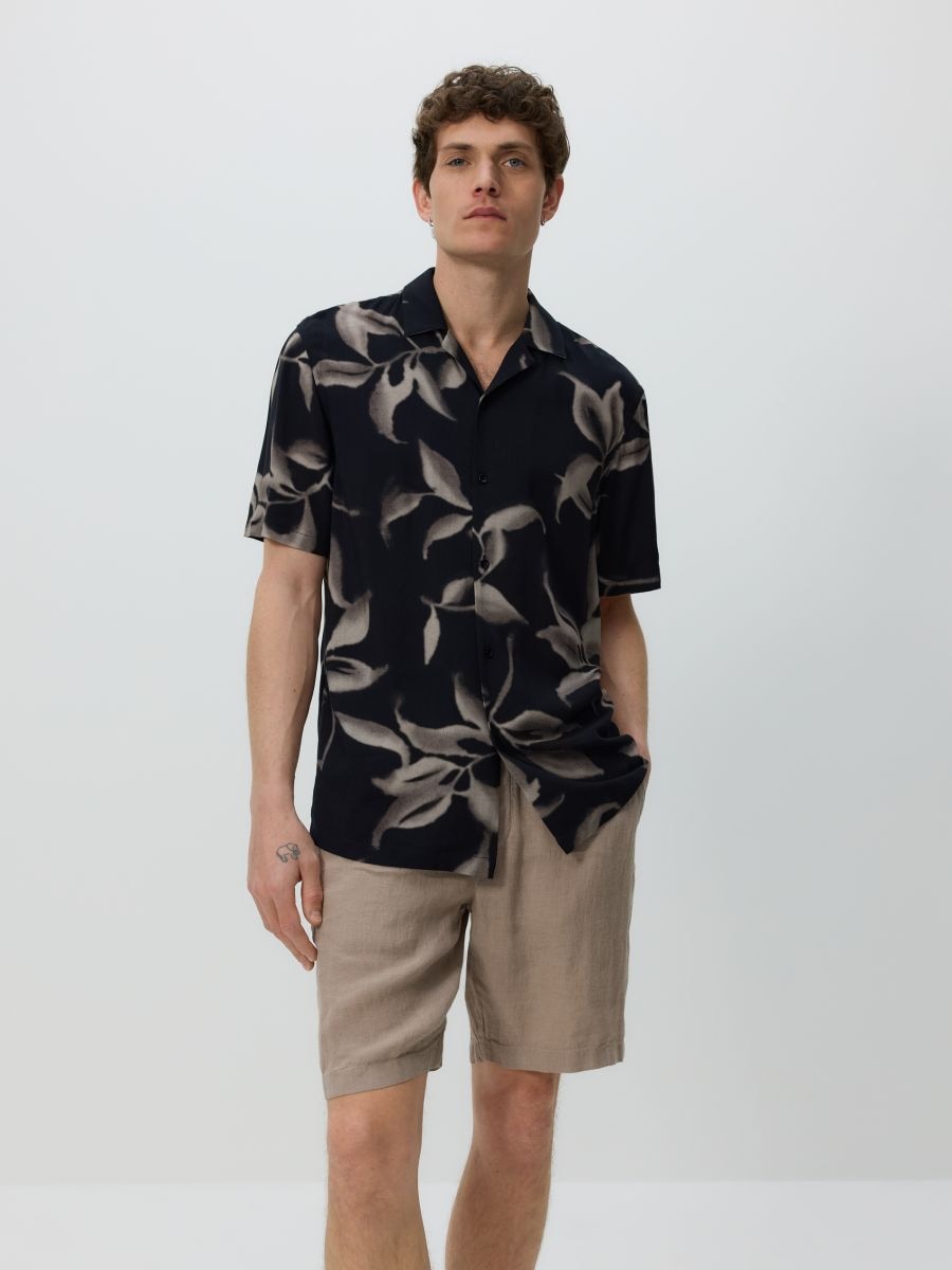 Short jogger en lin - Beige - RESERVED - 3