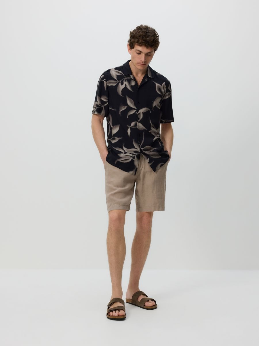 Short jogger en lin - Beige - RESERVED - 4