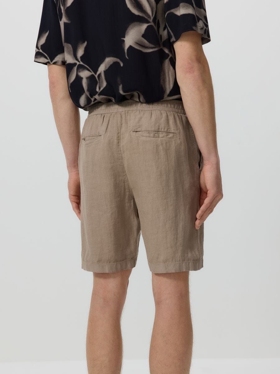 Short jogger en lin - Beige - RESERVED - 5