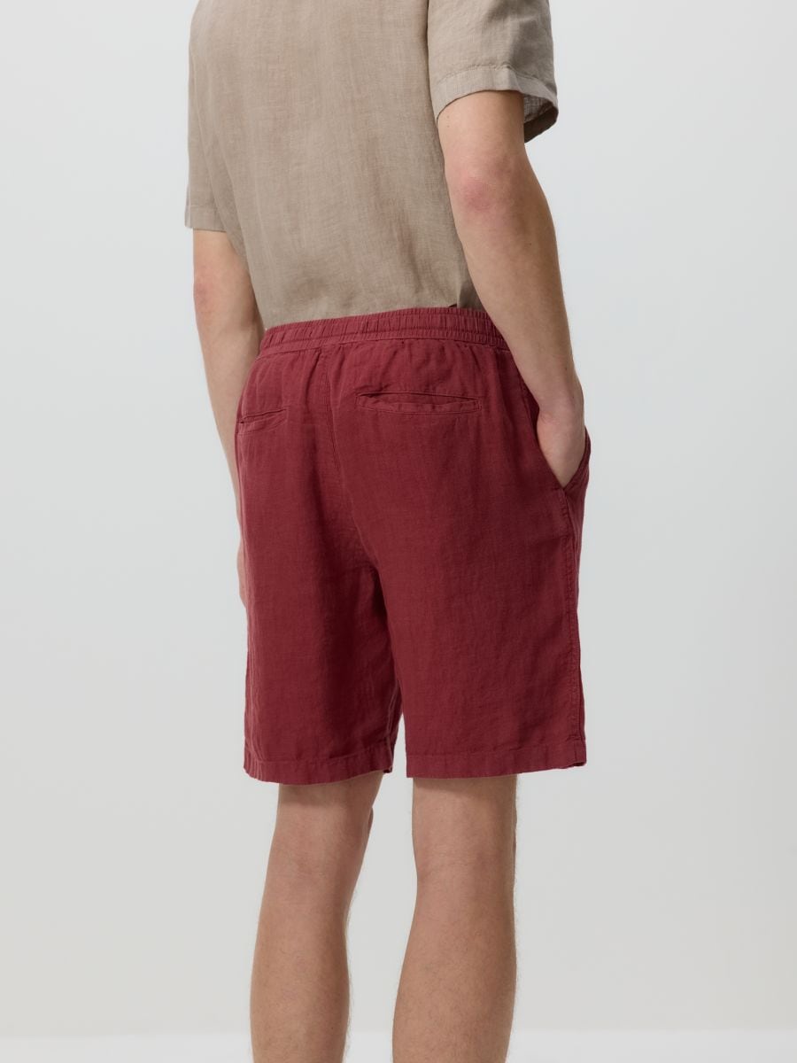 Linen jogger shorts - copper - RESERVED - 5