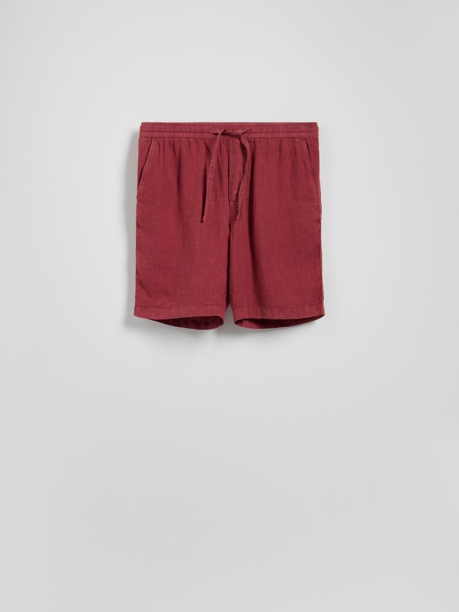 Linen jogger shorts - copper - RESERVED - 6