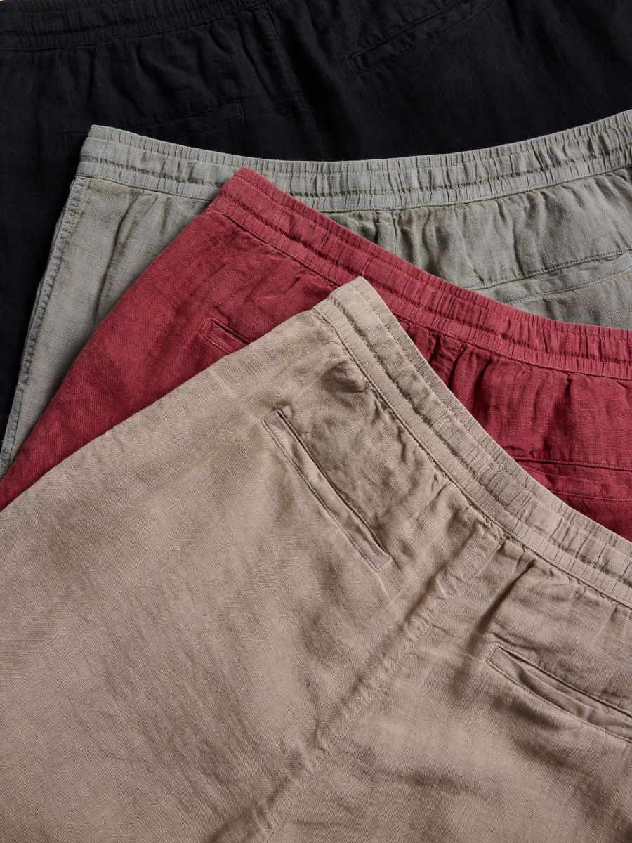 Linen jogger shorts - copper - RESERVED - 7