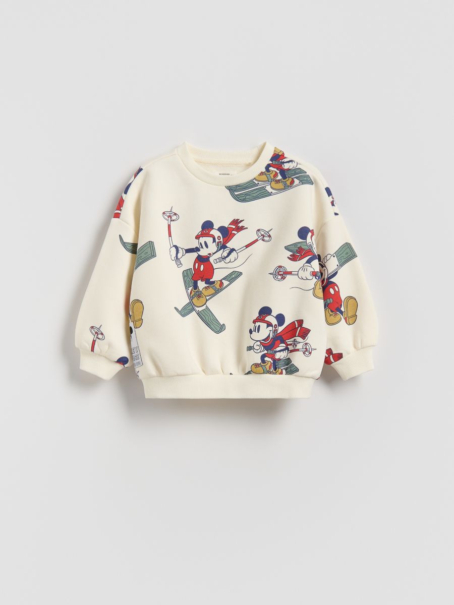 Mickey Mouse-hættetrøje - creme - RESERVED