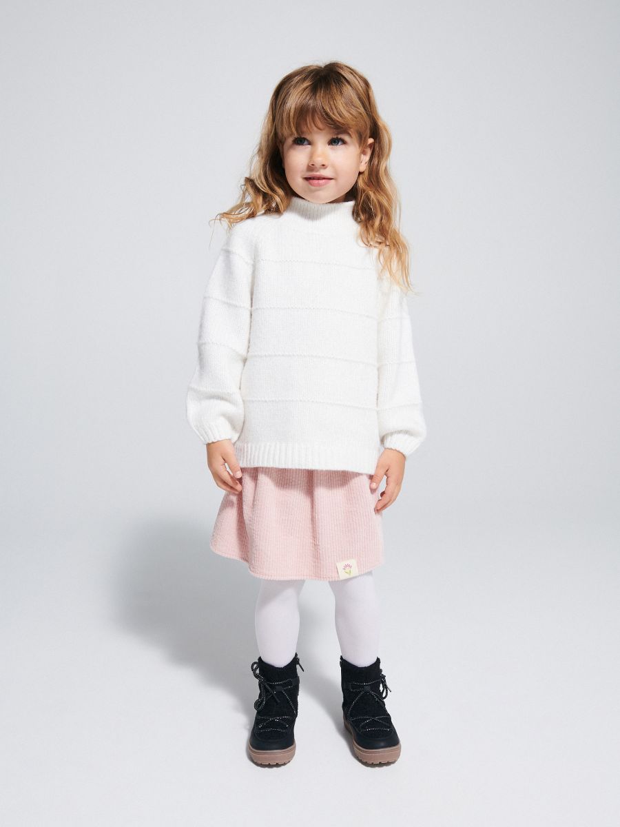 Corduroy skirt - pink - RESERVED - 4