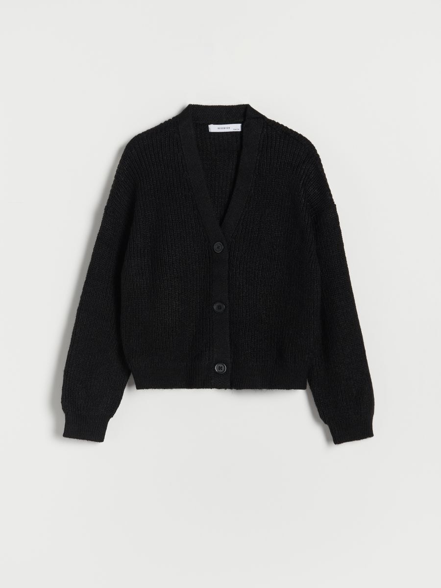 Cardigan with button fastening - black - RESERVED - 4