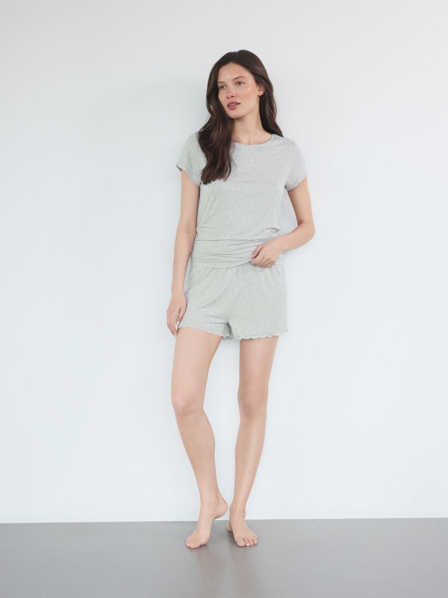 Zweiteiliges Pyjama-Set - blassgrün - RESERVED - 2