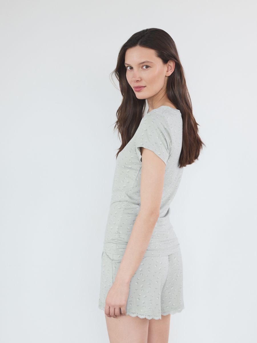 Zweiteiliges Pyjama-Set - blassgrün - RESERVED - 3