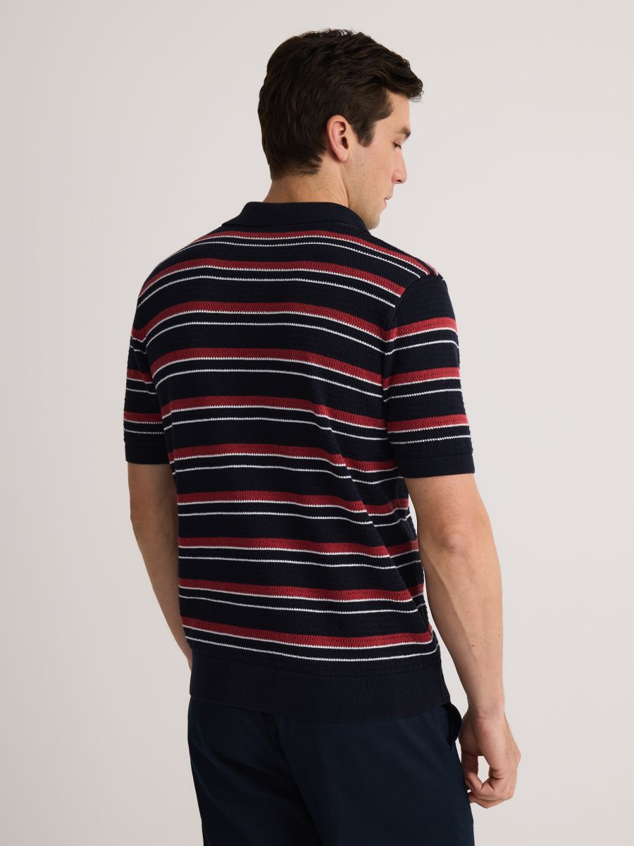 Polo structuré regular fit - Multicolore - RESERVED - 4