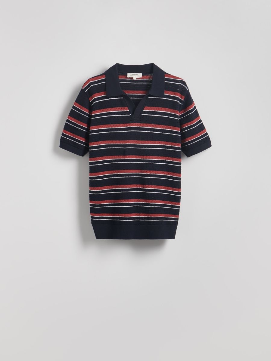 Polo structuré regular fit - Multicolore - RESERVED - 6