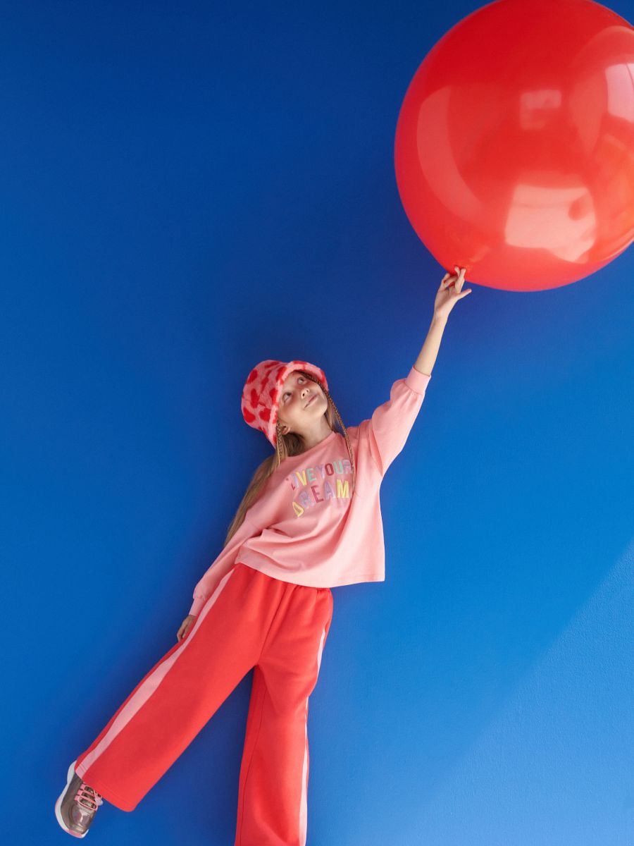 Trousers with side stripe - red - RESERVED - 6