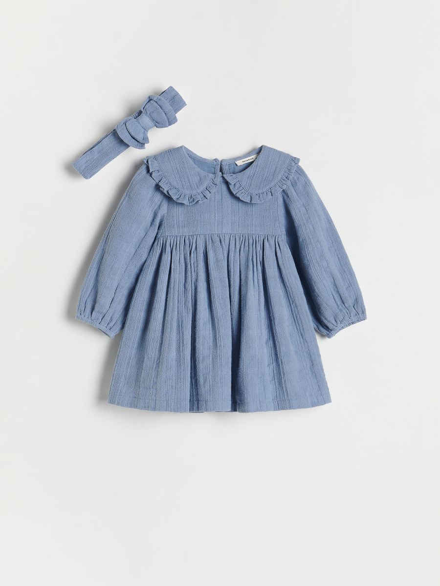Dress and headband set - light blue - RESERVED