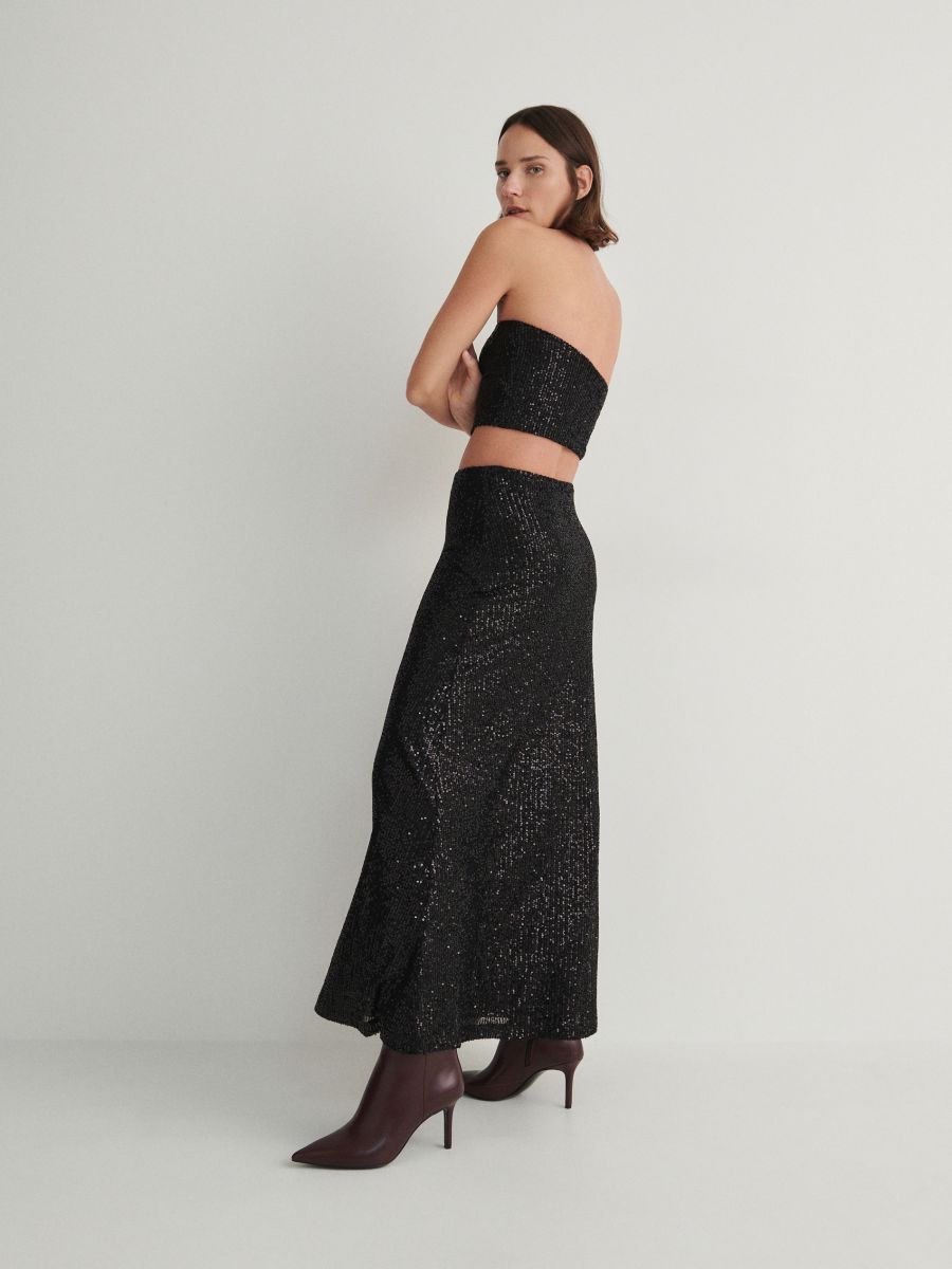 Sequin top - black - RESERVED - 2
