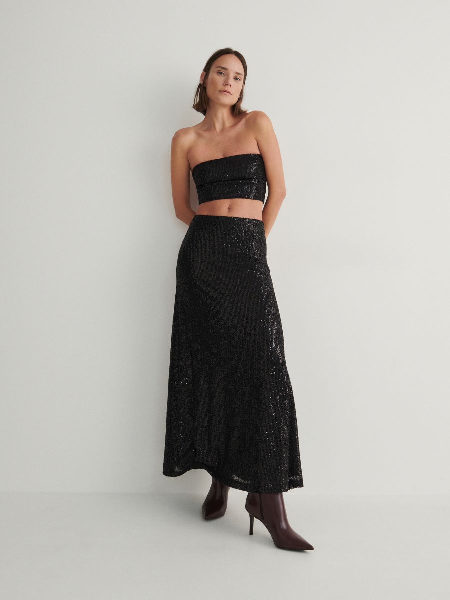Sequin top - black - RESERVED - 3