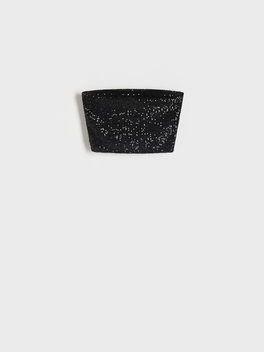 Sequin top - black - RESERVED - 5