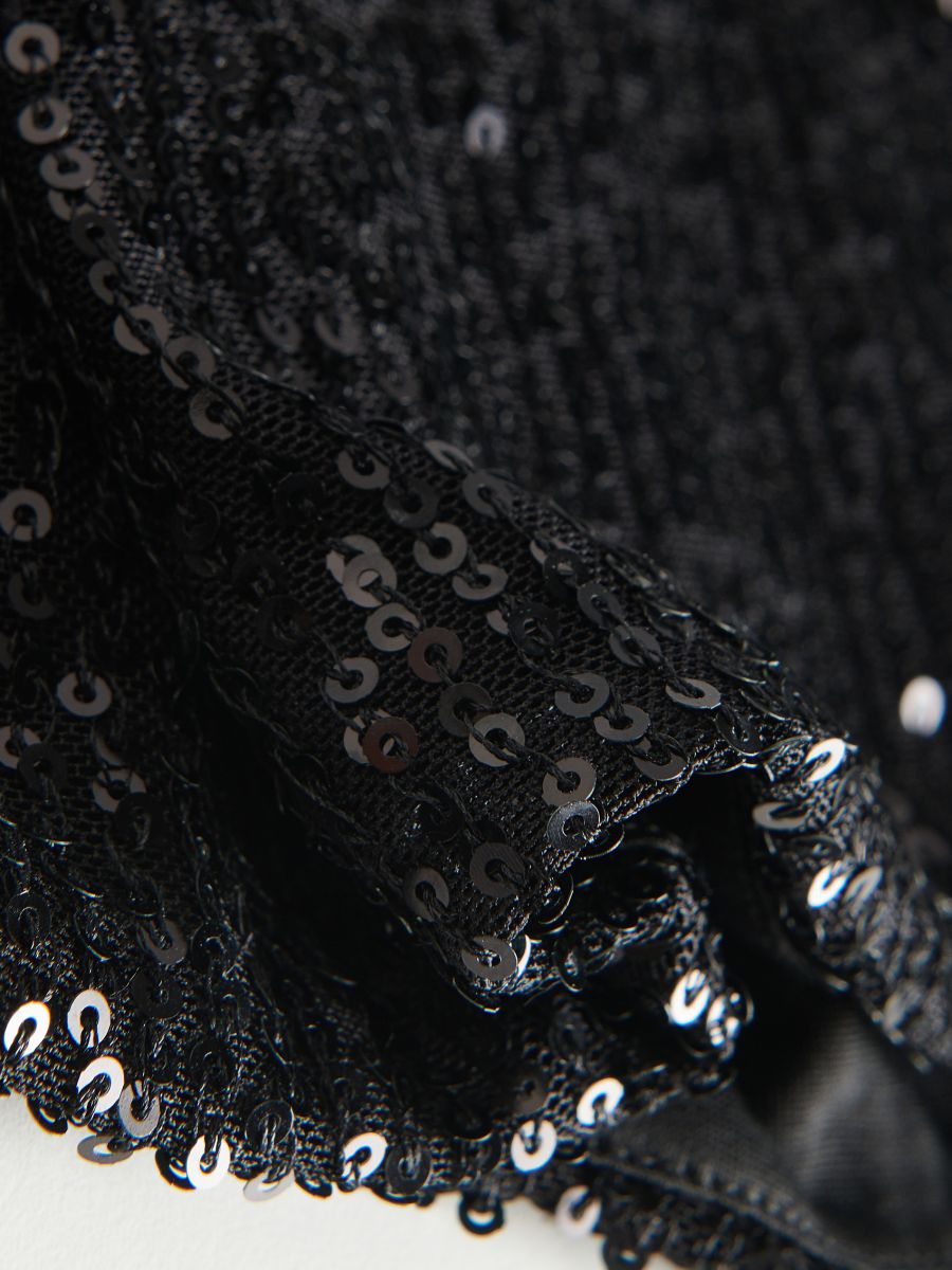 Sequin top - black - RESERVED - 6