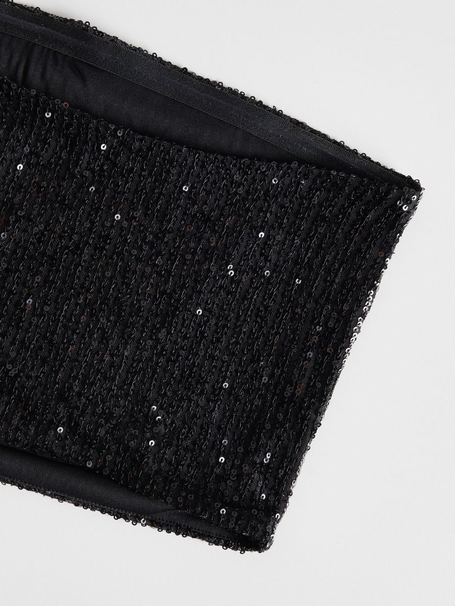 Sequin top - black - RESERVED - 7