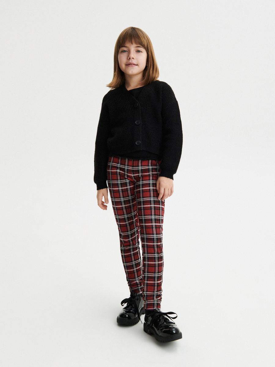 Check leggings - red - RESERVED - 6