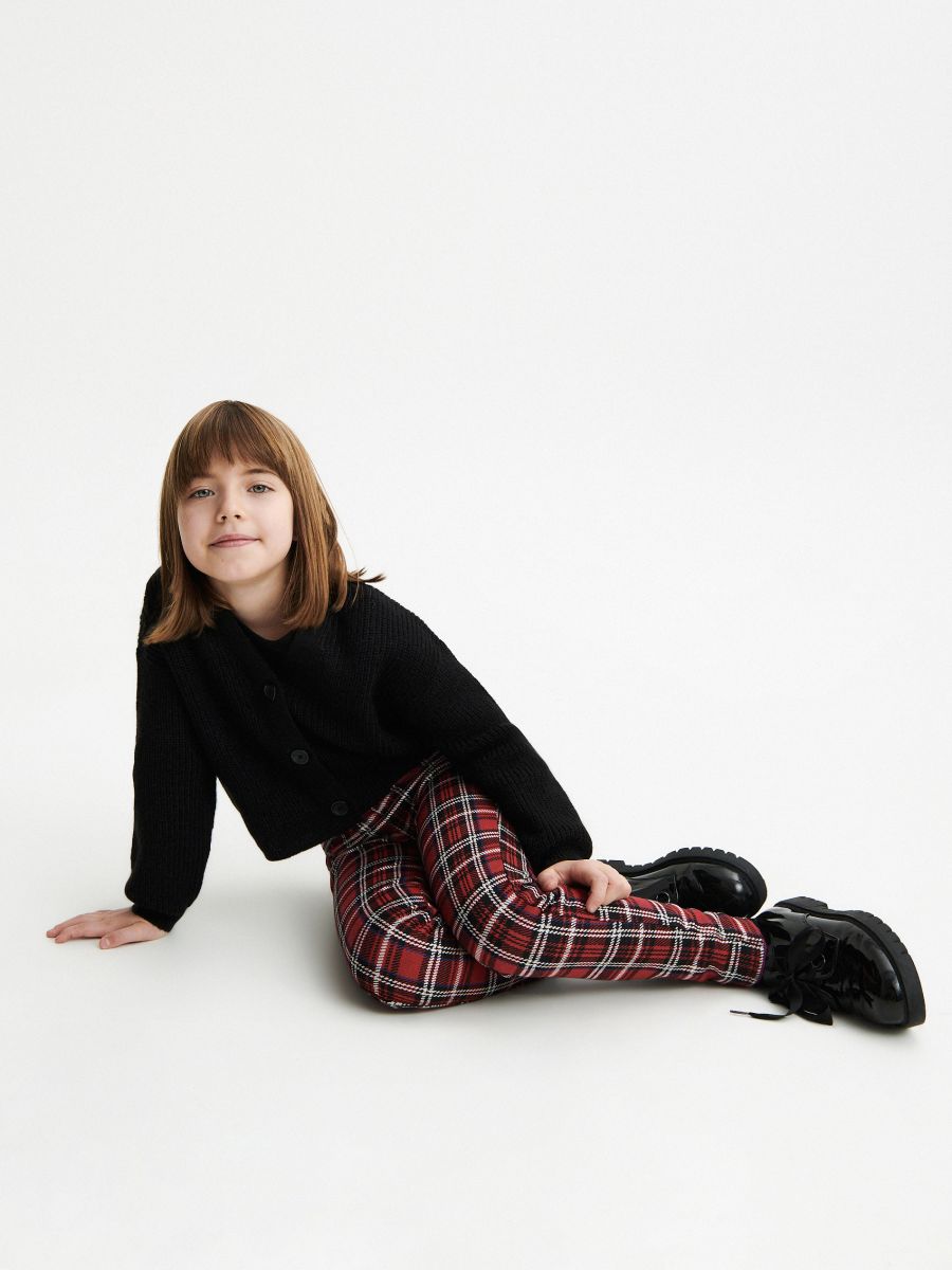 Check leggings - red - RESERVED - 7