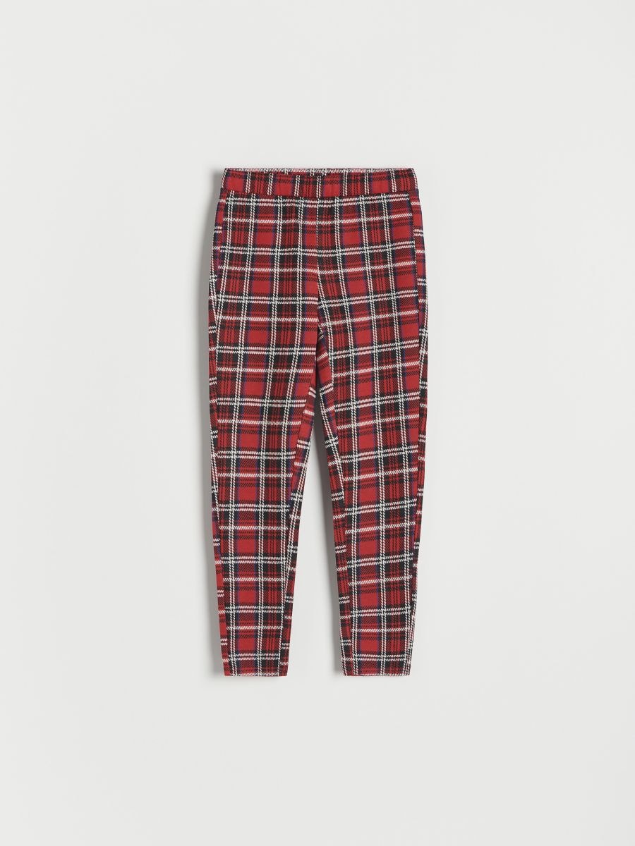 Check leggings - red - RESERVED - 2
