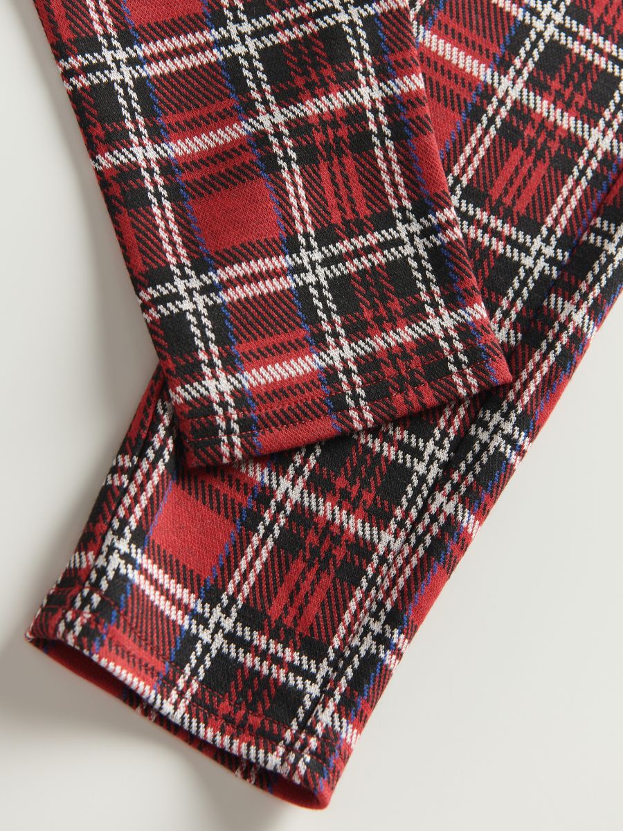 Check leggings - red - RESERVED - 4