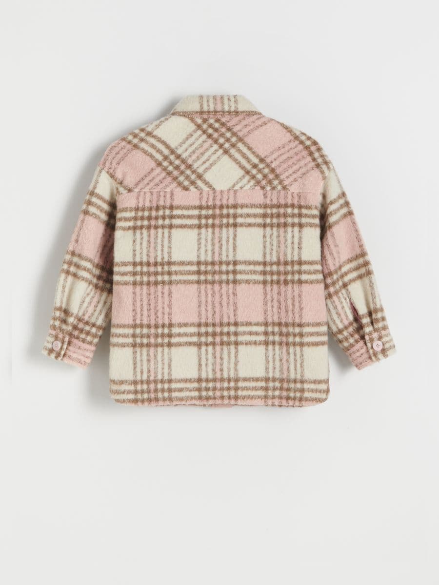 Check shacket - pastel pink - RESERVED - 5