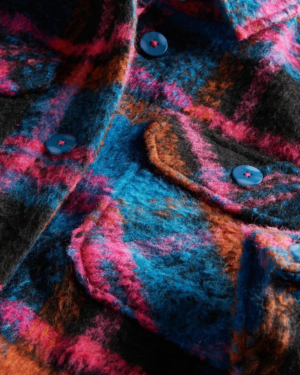 Check shacket - teal green - RESERVED - 5