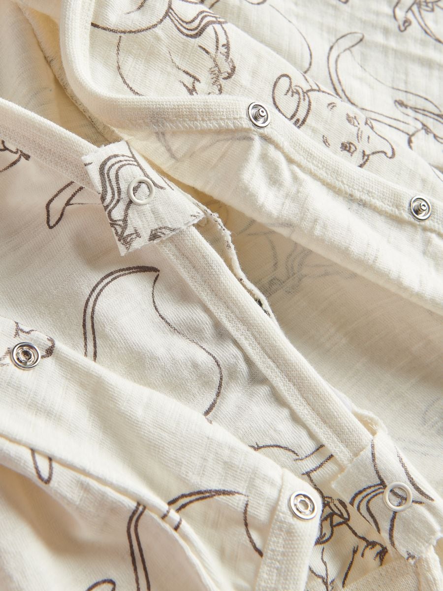 Dumbo wrap front bodysuit - cream - RESERVED - 3