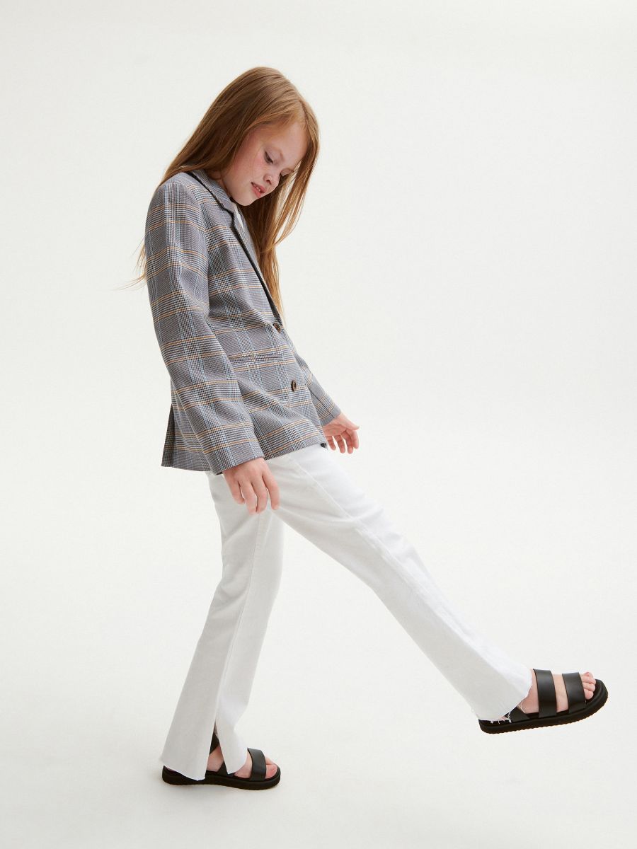 Checked blazer - blue - RESERVED - 5