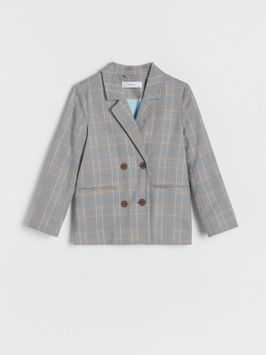 Checked blazer - blue - RESERVED - 2