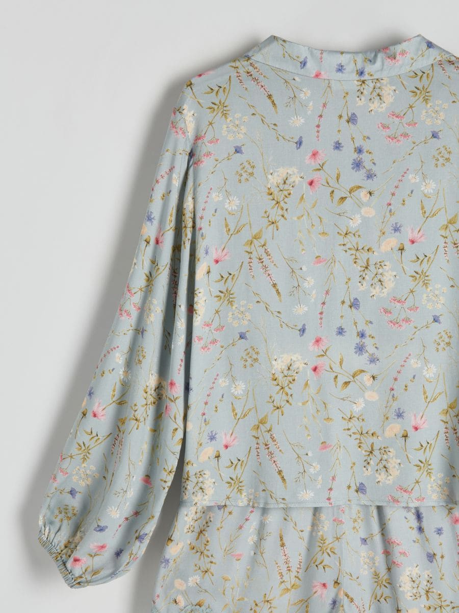 Two piece pyjama set with floral motif - pale blue - RESERVED - 6