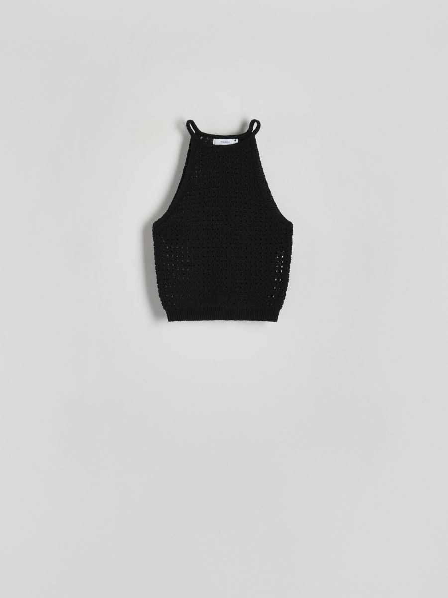 Knitted top - black - RESERVED - 4