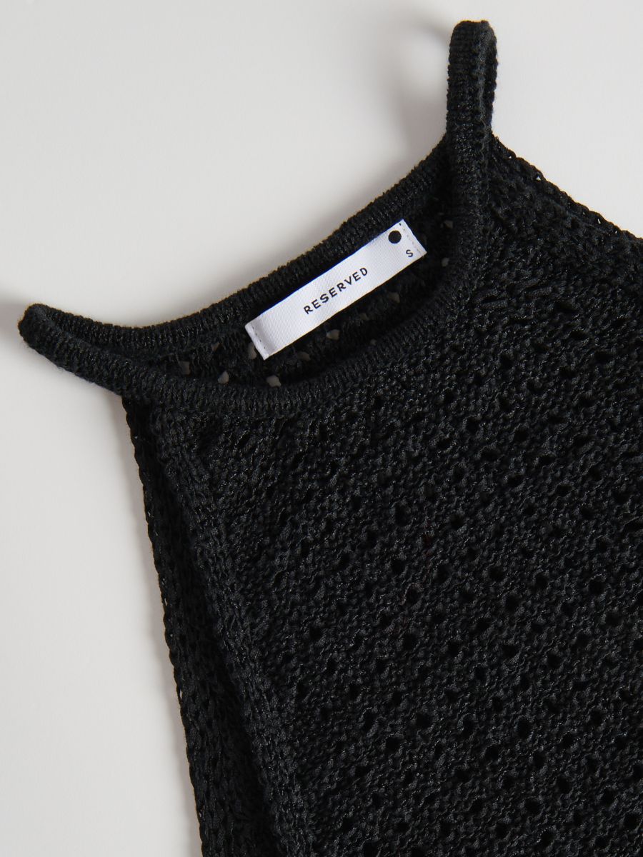 Knitted top - black - RESERVED - 5