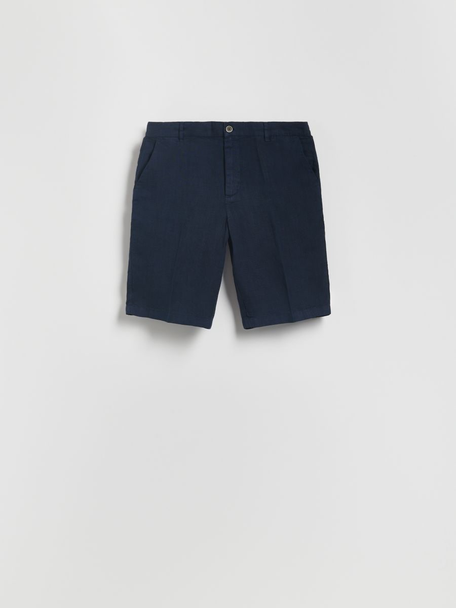 Short regular en lin - Marine - RESERVED - 6