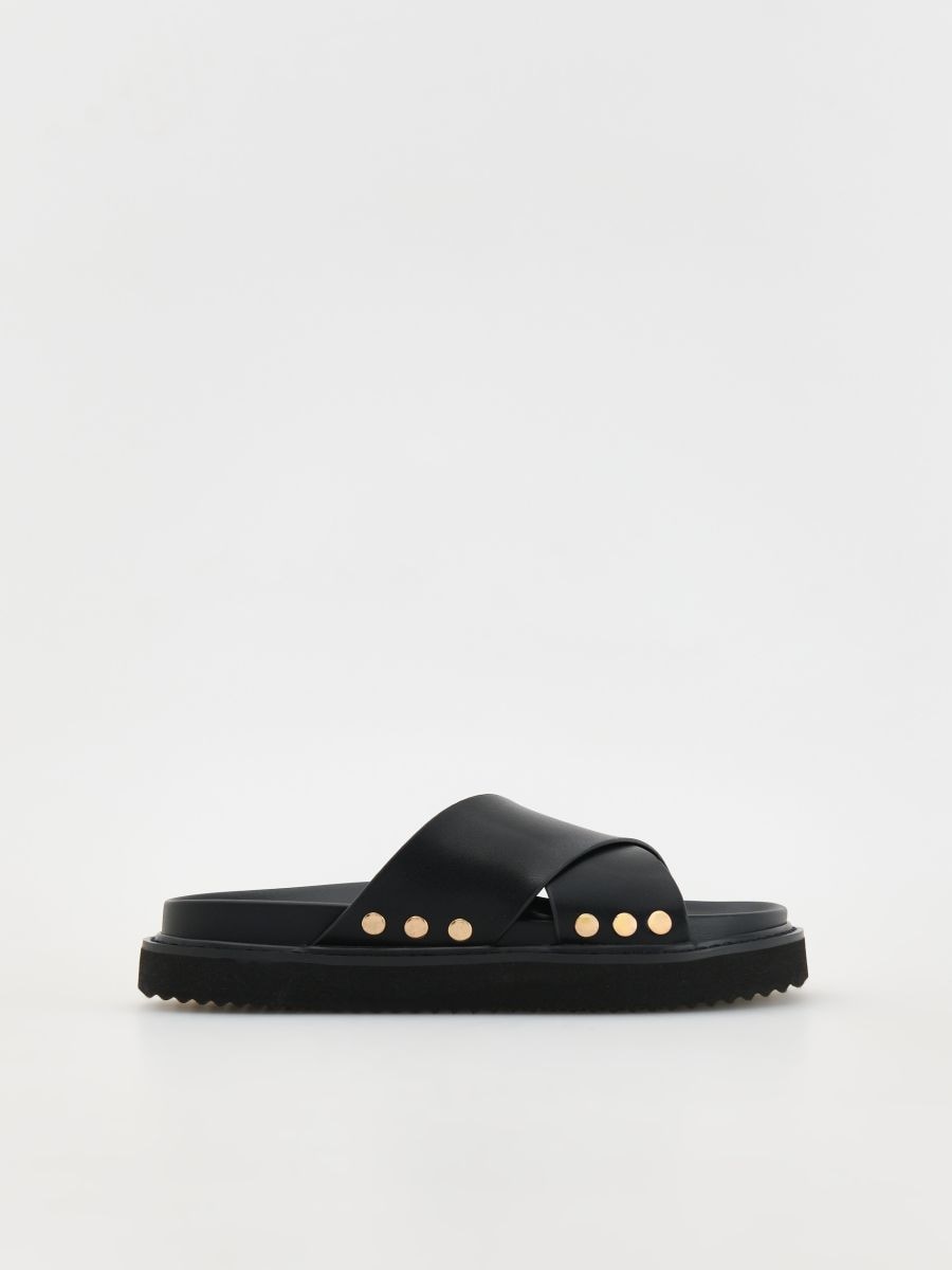 LADIES` SLIDES - črna - RESERVED - 2