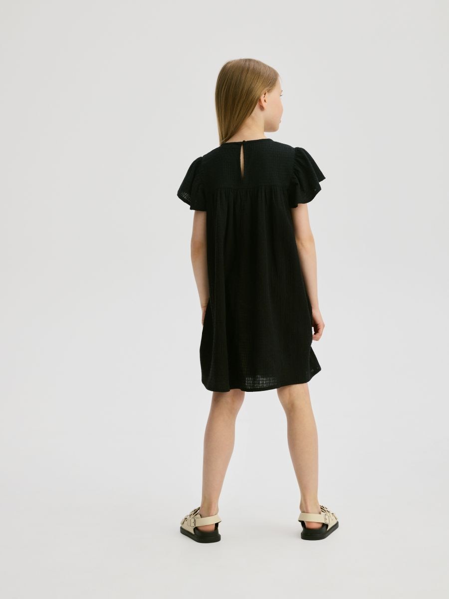 Dress with ruffle details - black - RESERVED - 6