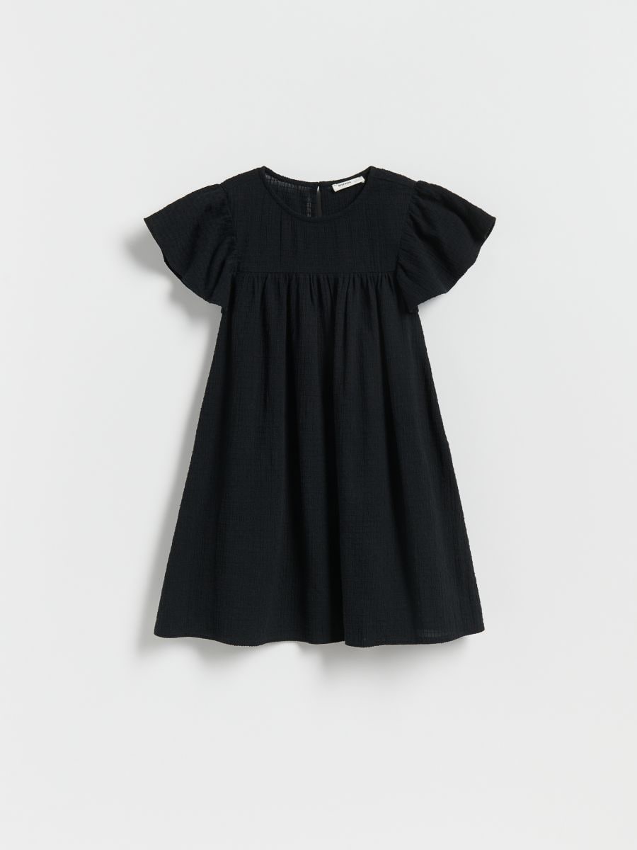 Dress with ruffle details - black - RESERVED - 3