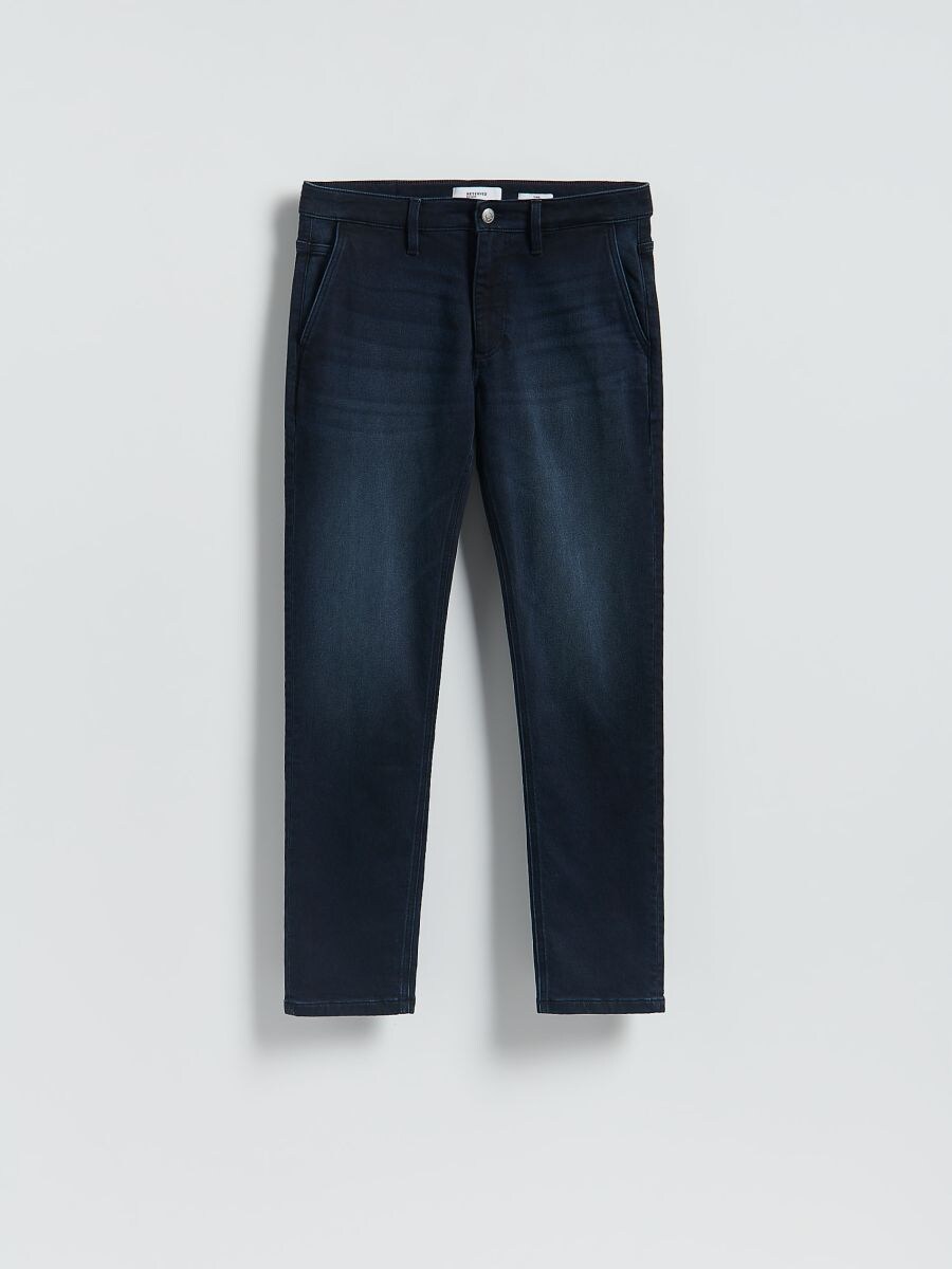 Jeans im Slim-Fit mit Wascheffekt - marineblau  - RESERVED