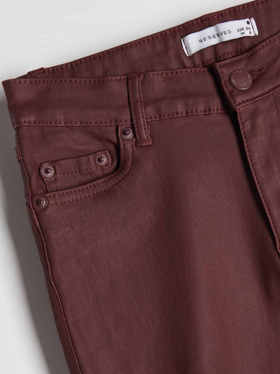 Hlače push up - maroon - RESERVED - 7