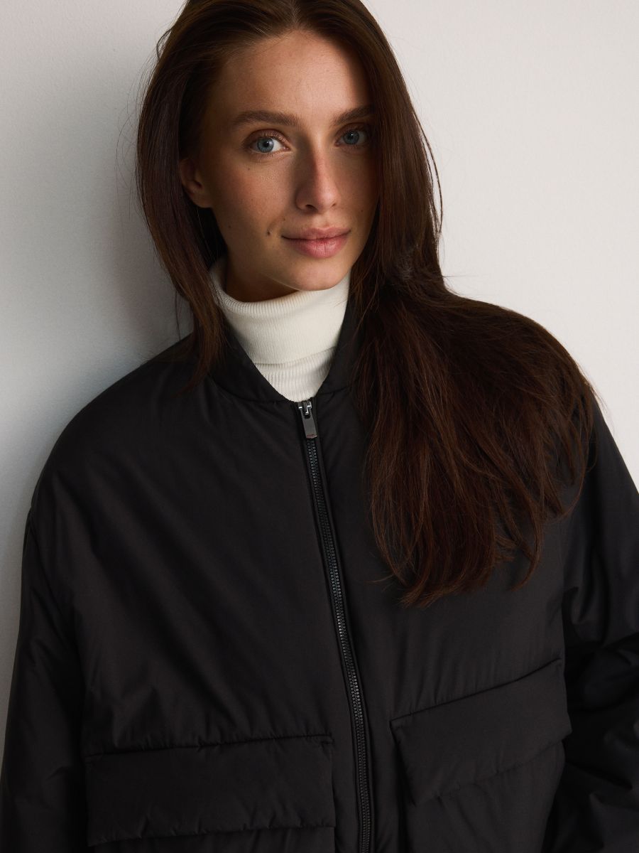 Bomber jacket with pockets - black - RESERVED - 3