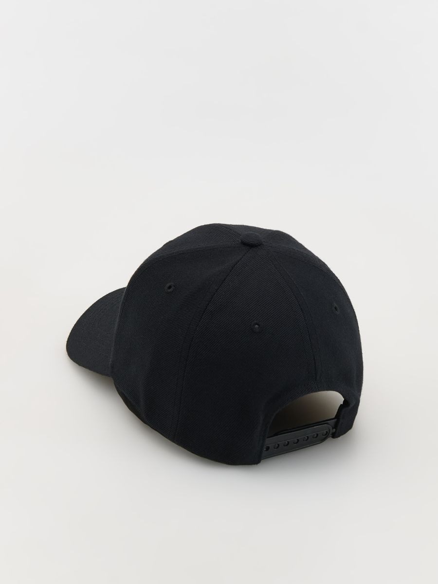 Baseball cap with wool blend - black - RESERVED - 2