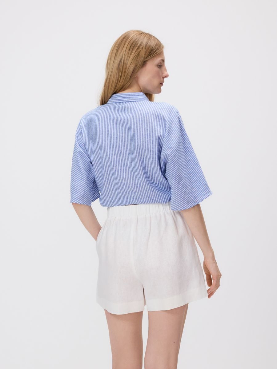 Linen shorts - white - RESERVED - 7