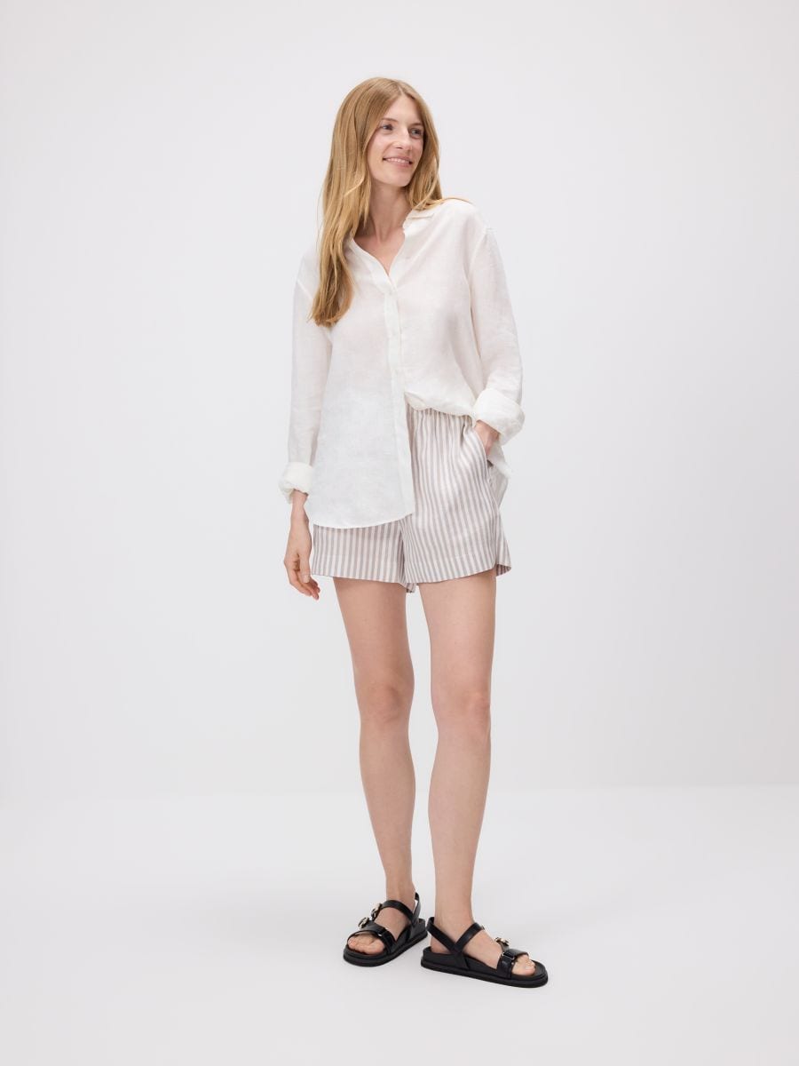 Linen shorts - multicolor - RESERVED - 3
