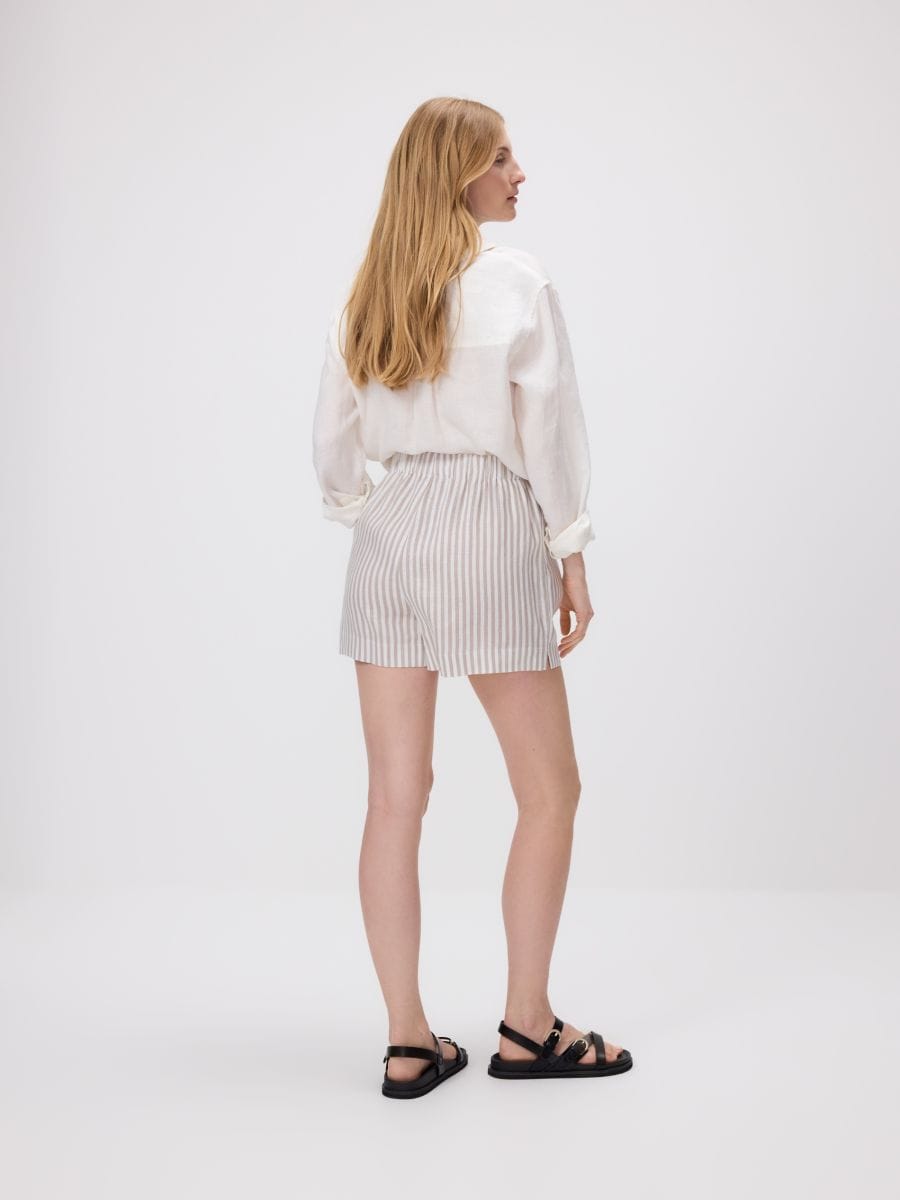 Linen shorts - multicolor - RESERVED - 2