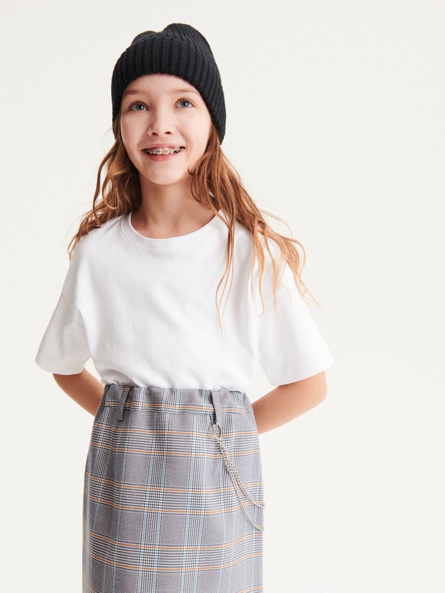 Skirt with chain detail - blue - RESERVED - 3