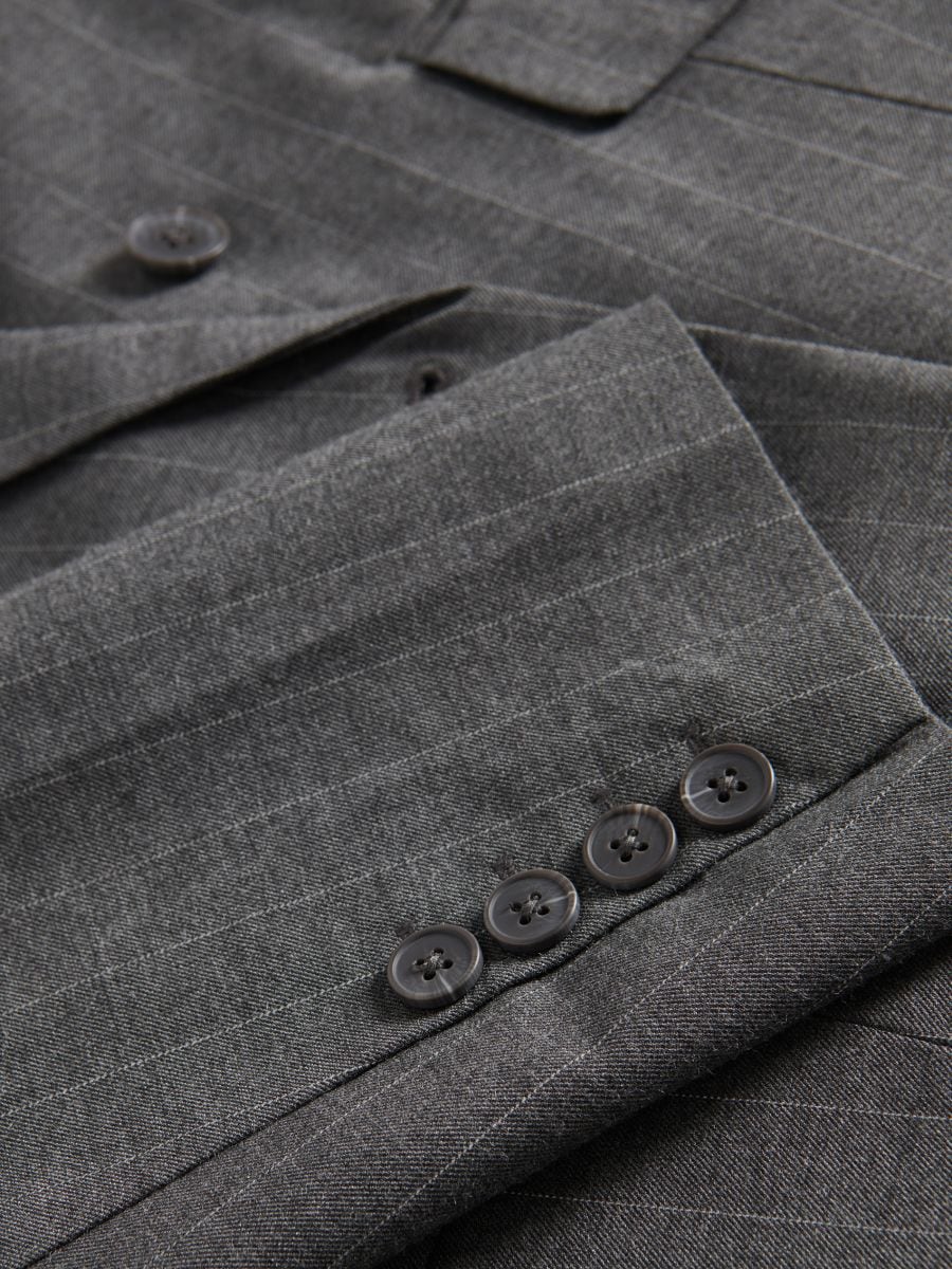 Stripe blazer - light grey - RESERVED - 5